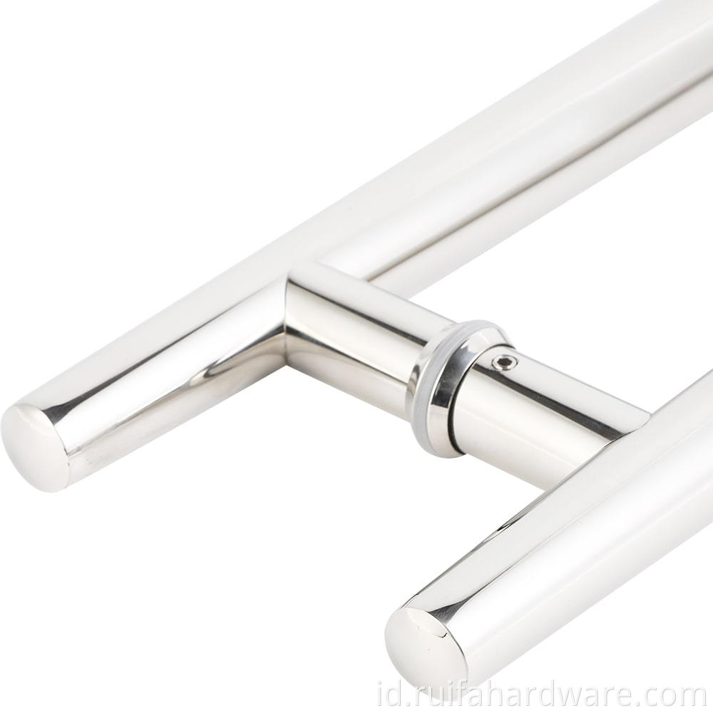 Round Tube Glass Door Handles (2)